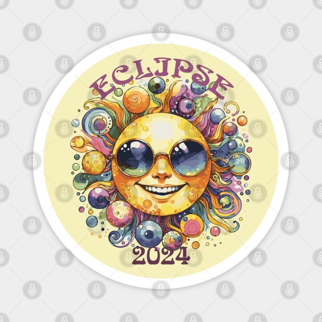 Total Solar Eclipse 2024 Magnet by Heartsake